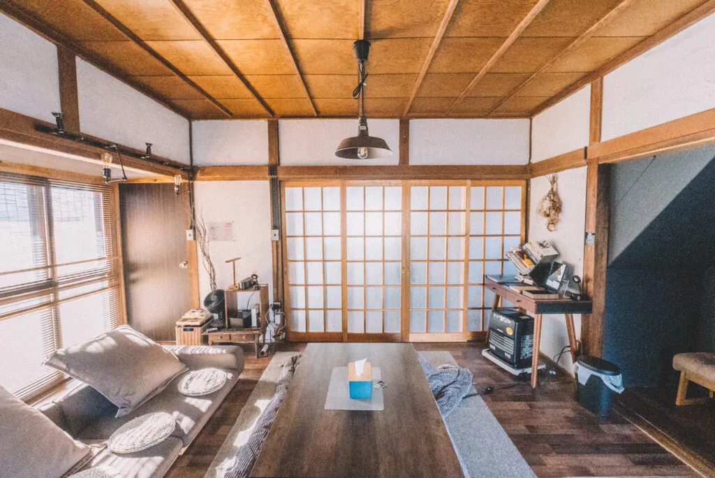 Living room with shoji screens