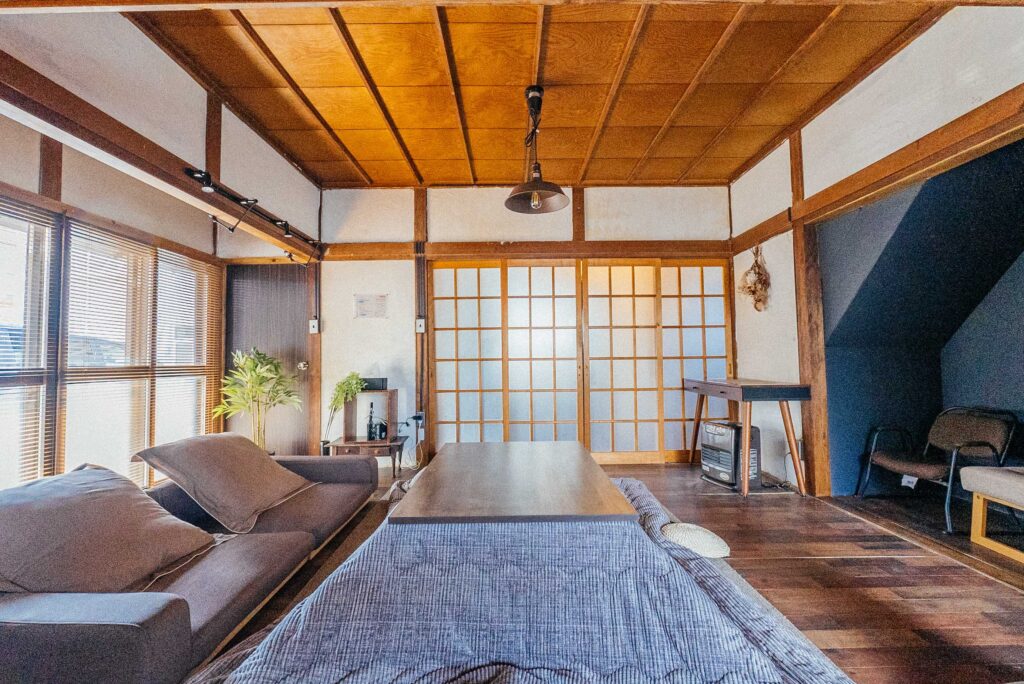 Living room with shoji screens